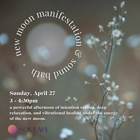 New Moon Manifestation & Sound Bath - floor option