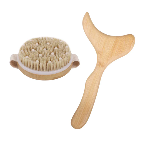 Lymphatic Drainage & Celu Massage Brush Kit (2-piece Set)