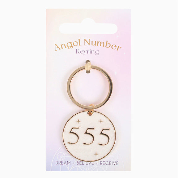 Angel Number Keyring 555