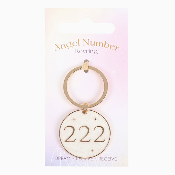 Angel Number Keyring 222
