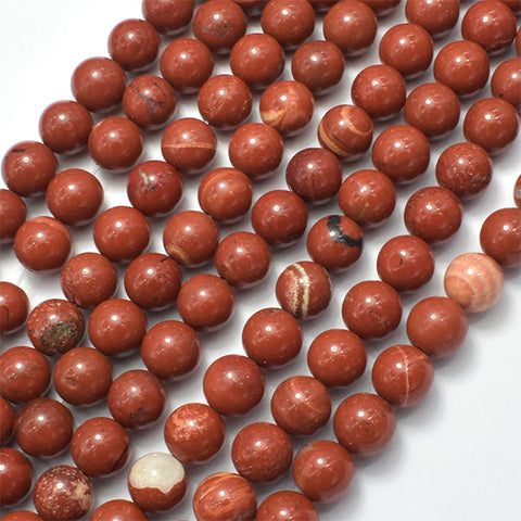 Beads 8mm Red Jasper