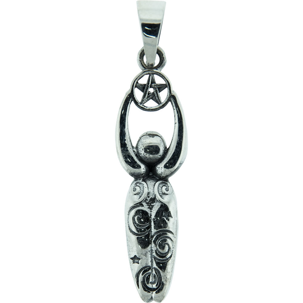 Earth Goddess Pentacle Pendant sterling silver