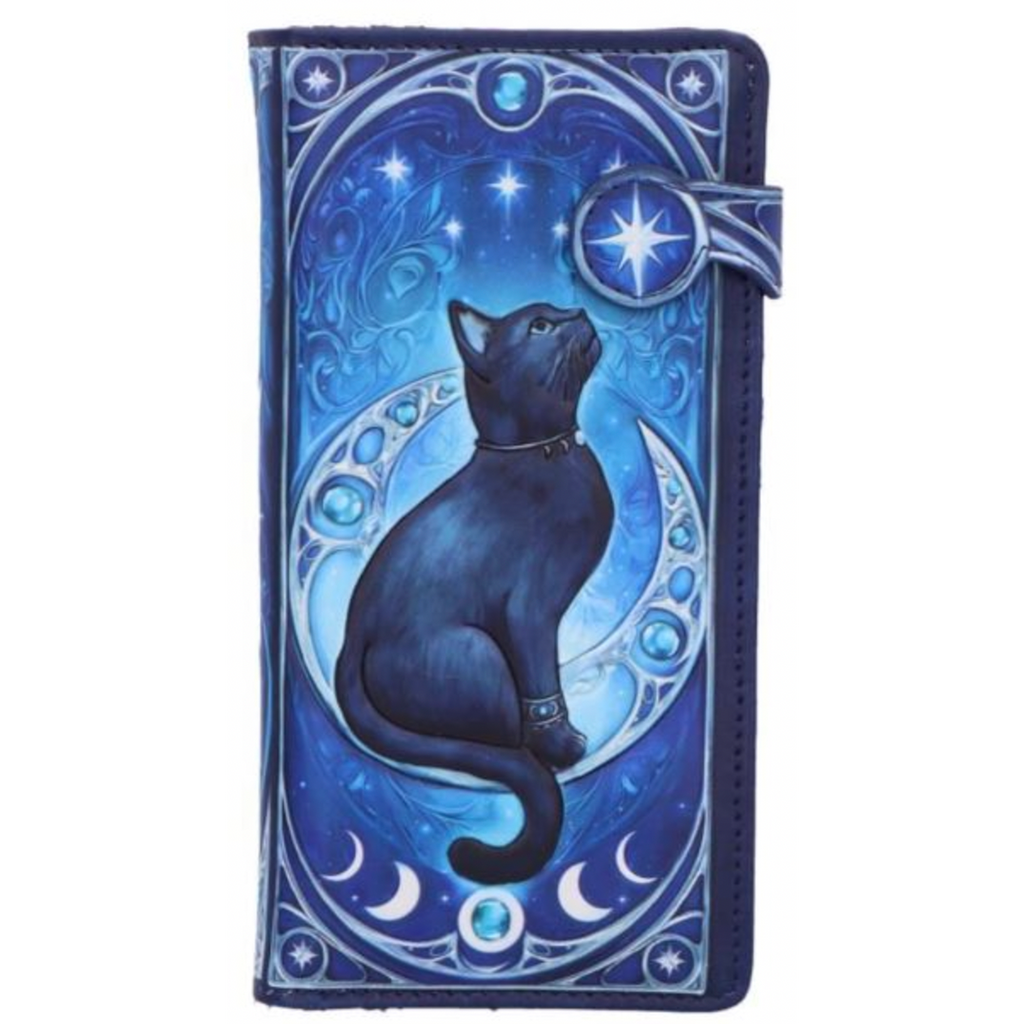 Embossed Wallet: Feline Constellation