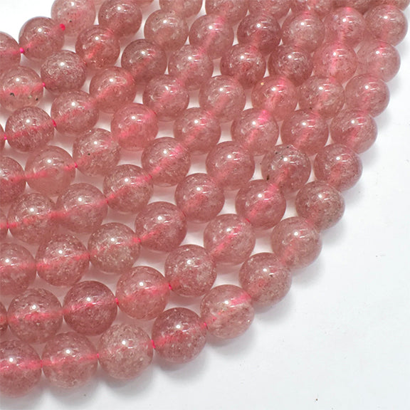 Beads 8mm Strawberry Quartz