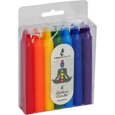 Pack de 14 couleurs de chakra de bougie rituelle