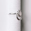 Bague Pierre de Lune Goutte Croissant Argent Massif