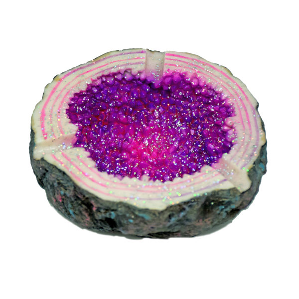 Ashtray purple crystal