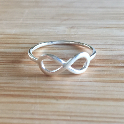 Bague infini en argent sterling