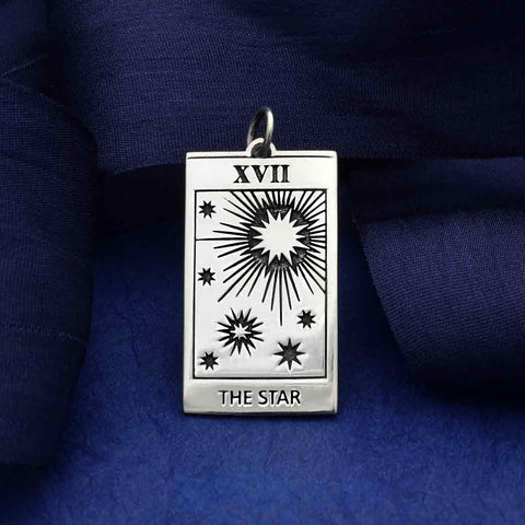 Pendentif Étoile Tarot argent massif