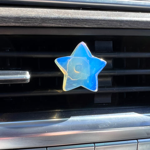 Car crystals - opalite star