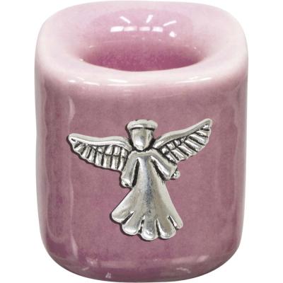 Candle holder mini - Angel/pink