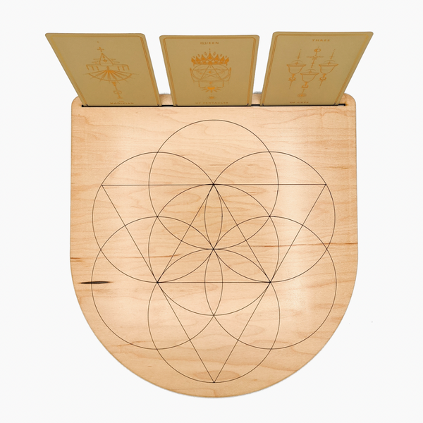 Seed of Life Crystal Grid + Card Stand 10
