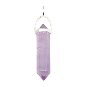 Point Pendant Amethyst Metal