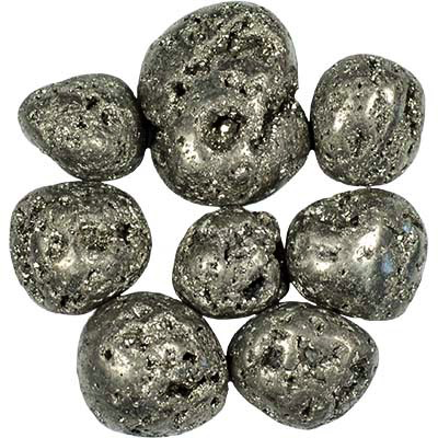 Pyrite sparkly tumbled