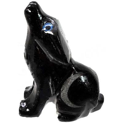 Black onyx wolf with moon 1.5