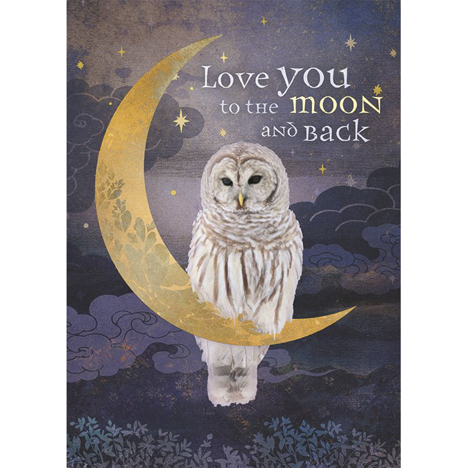 Love You to The Moon Greeting Card