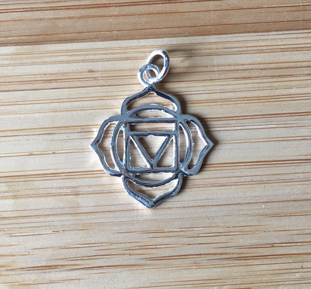 Pendant root chakra sterling silver