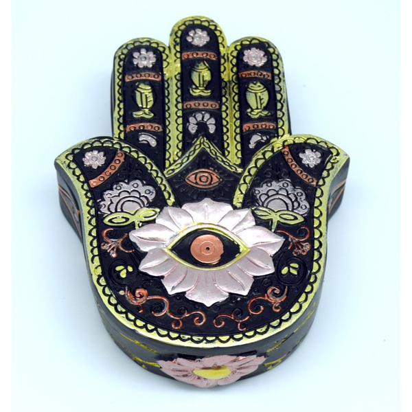 Box Black/ Gold Hamsa Hand