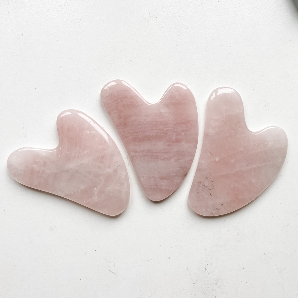 Rose Quartz Gua Sha Massage tool