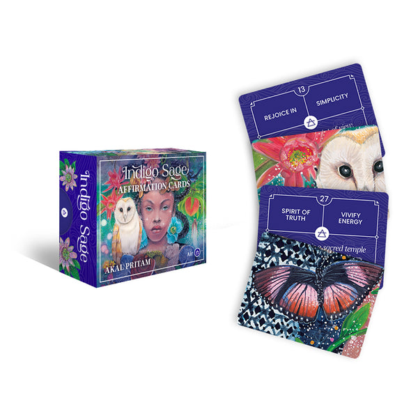 Cartes d'affirmation Indigo Sage - Akal Pritam