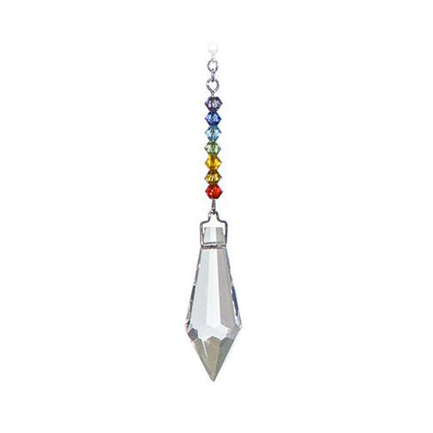 Chakra de cristal de goutte de pointe