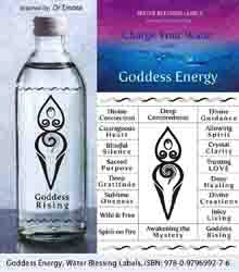 Étiquettes de bénédiction de l'eau - Goddess Energy