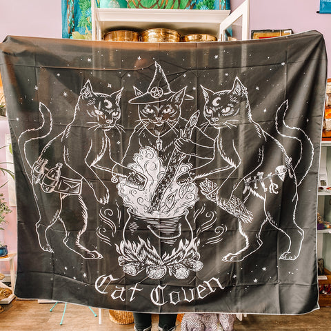 Tapestry cat coven