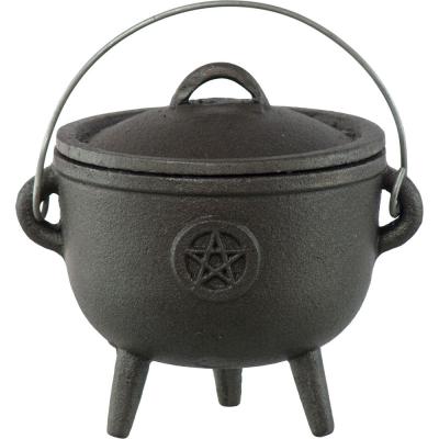 Cauldron 4.25” cast iron pentacle