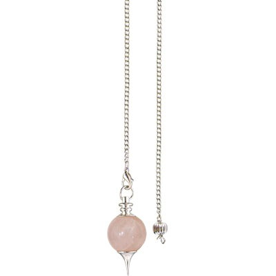 Pendulum Rose Quartz Nickel