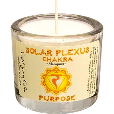 Cire de soja chakra votif plexus solaire