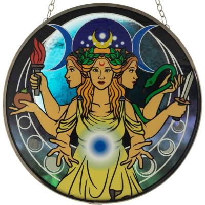 Glass Sun Catcher Triple Goddess