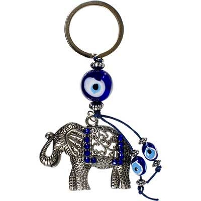 Key chain evil eye elephant