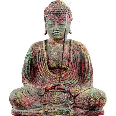 Statue Bouddha finition vieillie