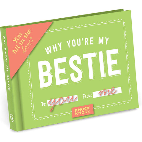 Why You're My Bestie Book Fill in the Love Fill-in-the-Blank Book Gift Journal