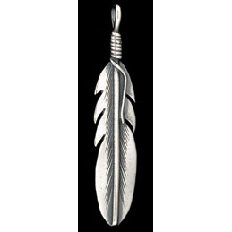 Pendant Feather sterling silver