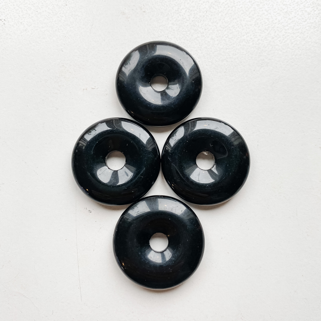 Disque Donut/pi obsidienne 30mm