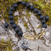 Chakra bracelet citrine & lava solar plexus