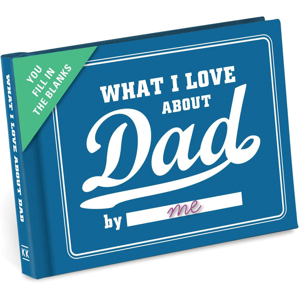 What I Love About Dad Fill-in-the -Blank Book Gift Journal