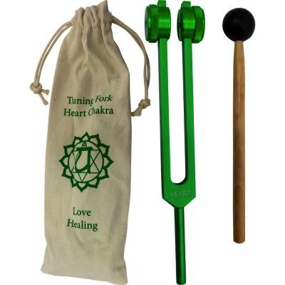 Tuning Fork - Green Tuned for the Heart Chakra