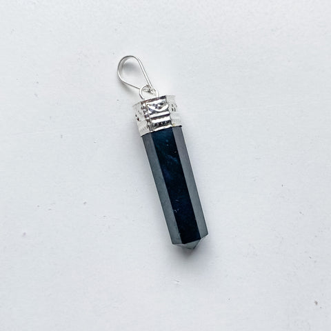 Shungite Capped Point Pendant