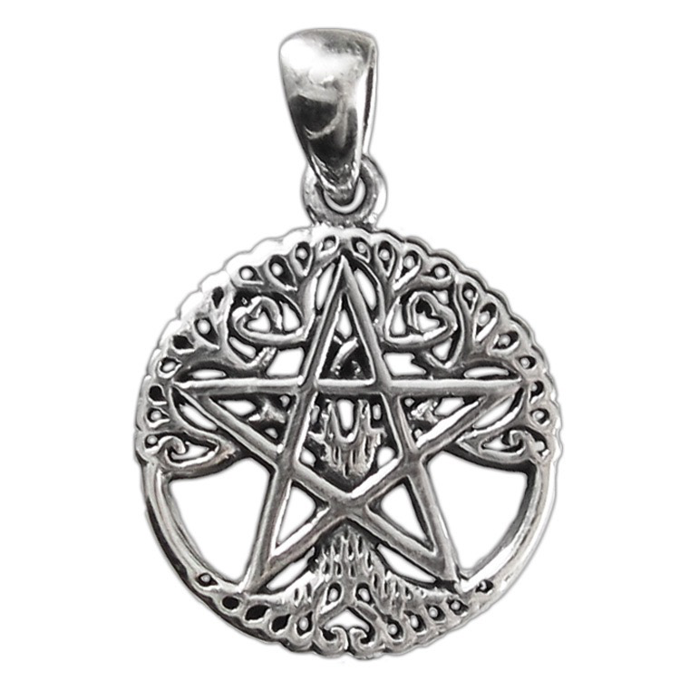 Pendant Tree Pentacle Small Sterling SIlver