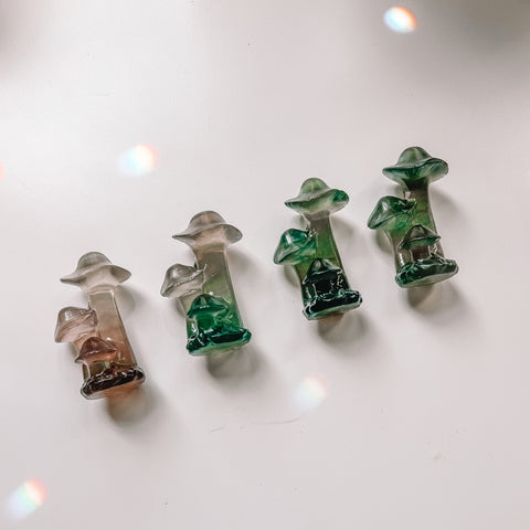 Fluorite mushroom cluster
