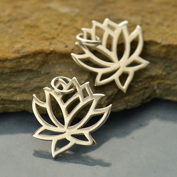 Pendentif Lotus en argent sterling