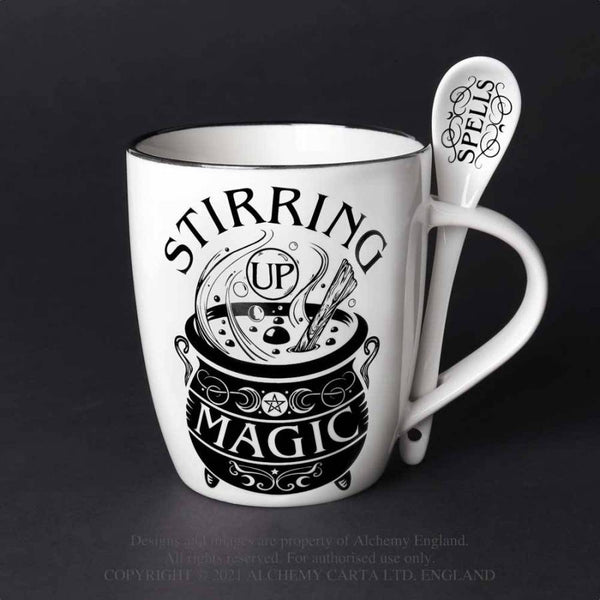 Mug & Spoon Set Stirring Up Magic