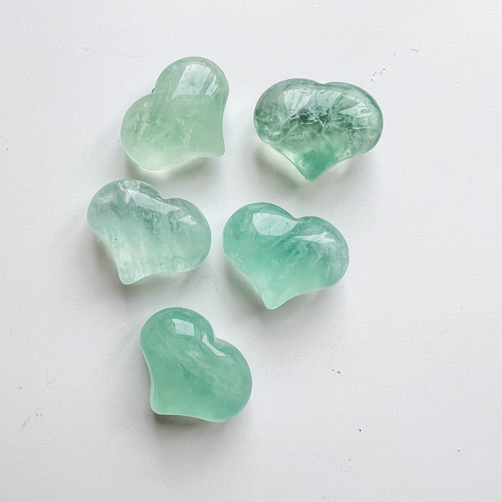 Coeur Chérubin - Fluorite Verte