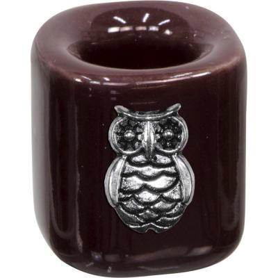 Candle holder mini - Brown/owl