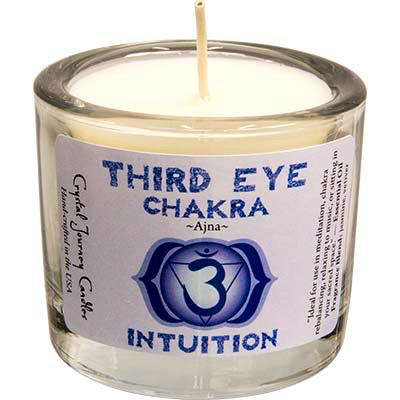 Cire de soja chakra votif troisième œil