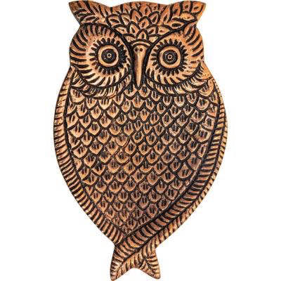 Porte encens métal cuivre hibou