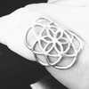 Ring flower of life sterling silver