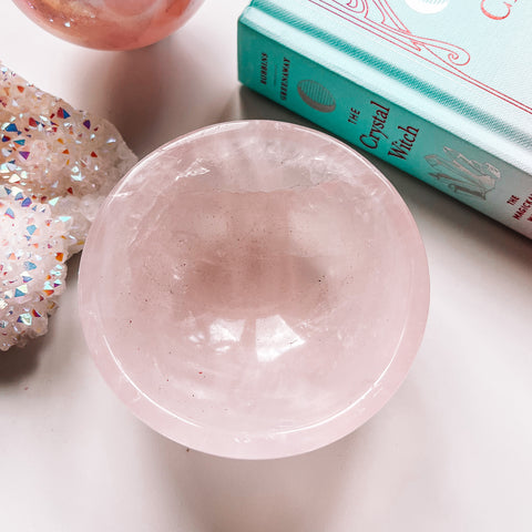 Bol en quartz rose